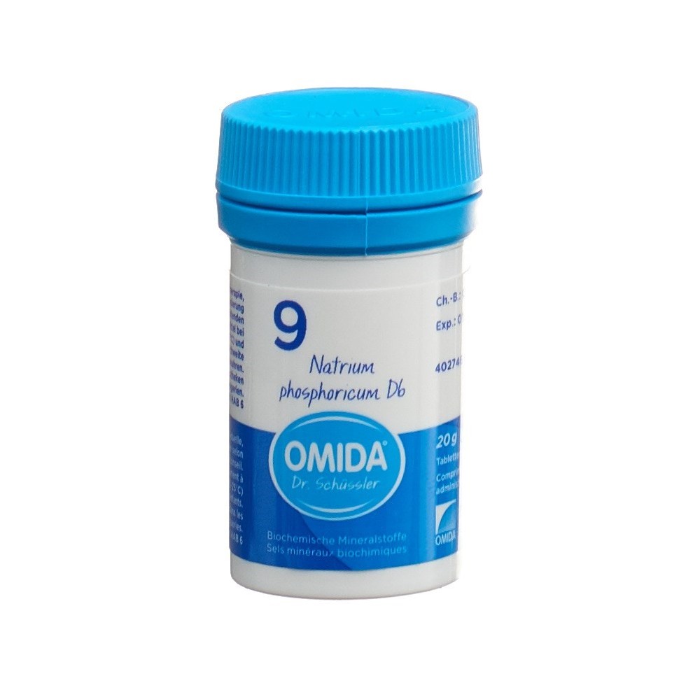 OMIDA SCHÜSSLER no9 natr phos cpr 6 D bte 20 g