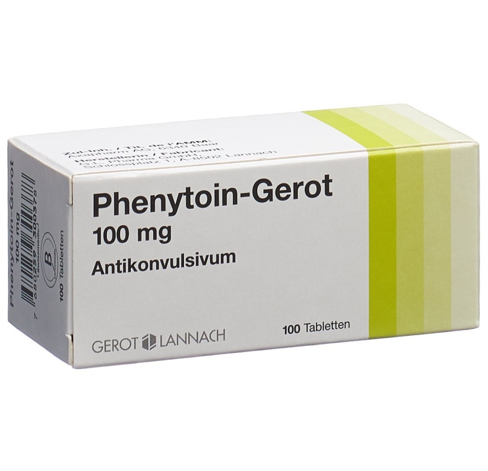 PHENYTOÏNE GEROT cpr 100 mg 100 pce