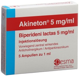 AKINETON sol inj 5 mg/ml 5 amp 1 ml