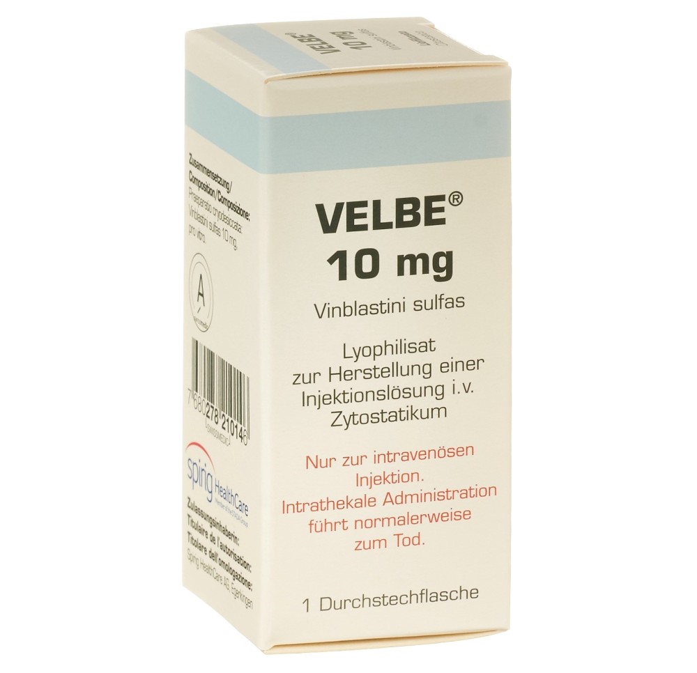 VELBE subst sèche 10 mg flac