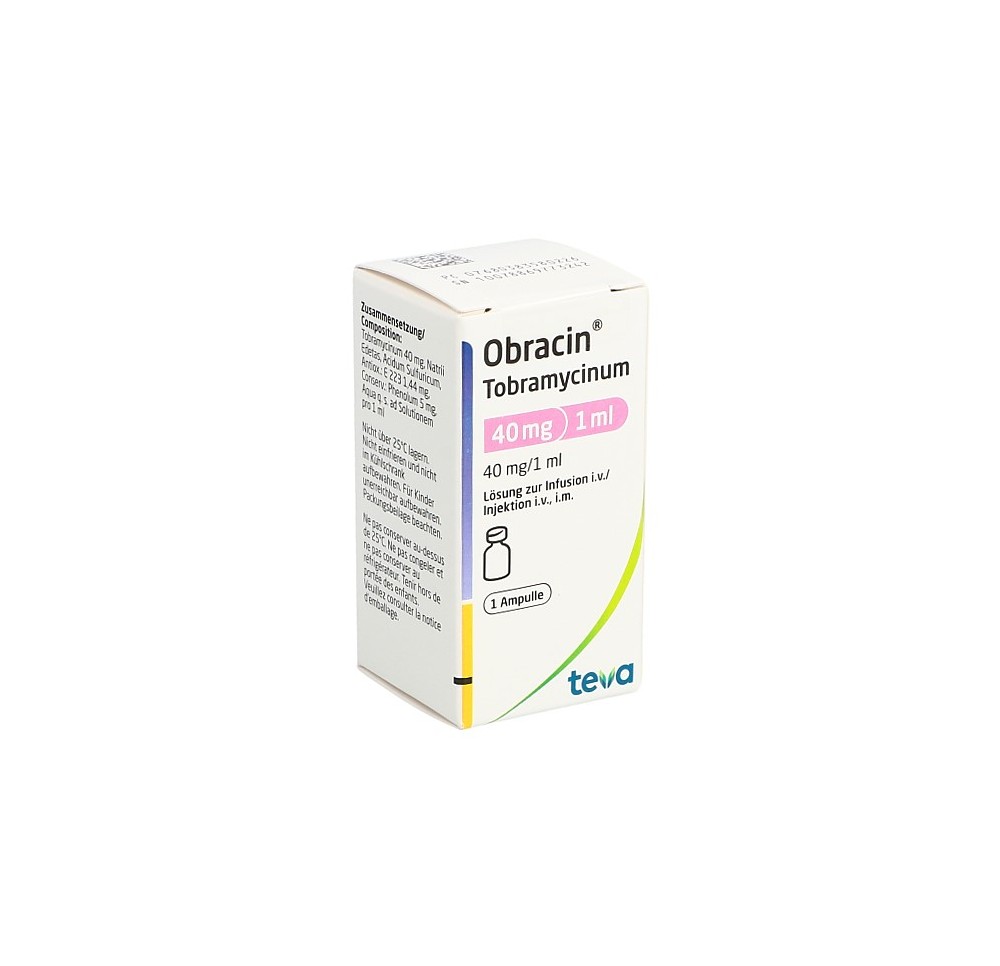 OBRACIN sol inj 40 mg/ml flac 1 ml