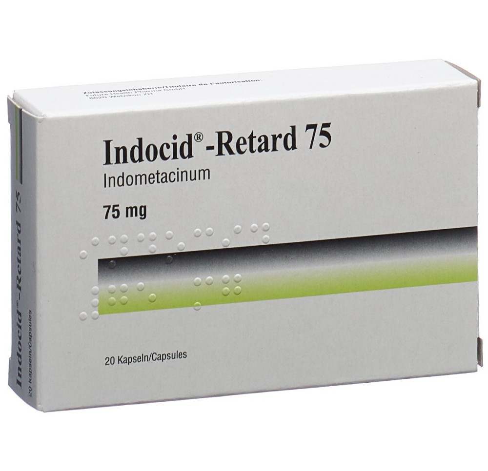 INDOCID Retard caps ret 75 mg 20 pce