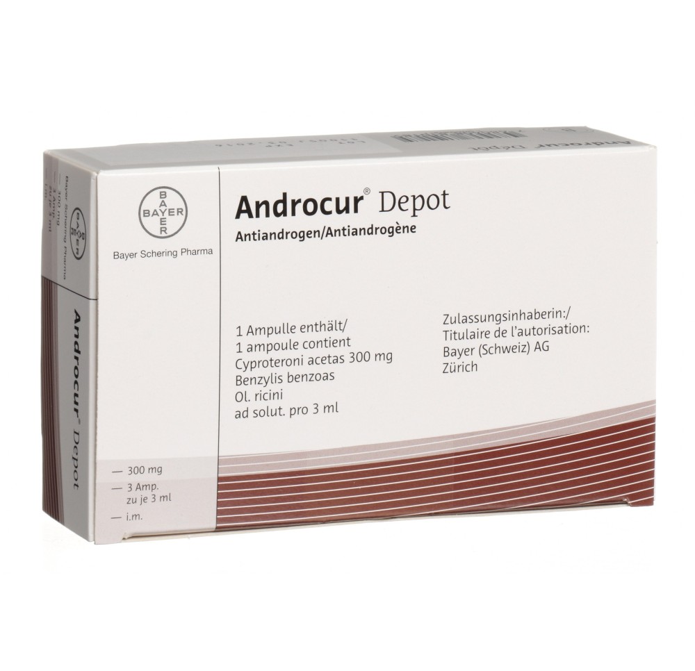 ANDROCUR Depot sol inj 300 mg/3ml i.m. 3 amp 3 ml