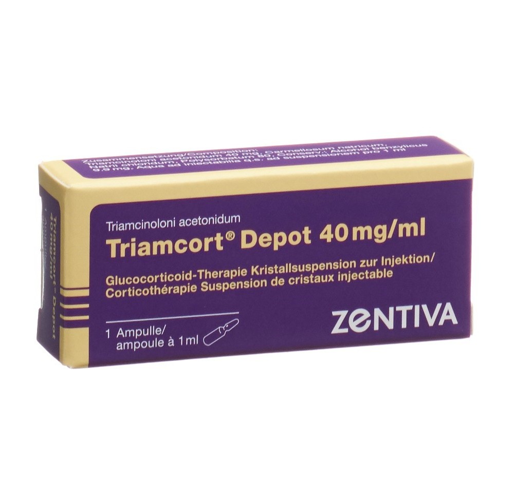 TRIAMCORT Dépôt susp crist 40 mg/ml amp 1 ml