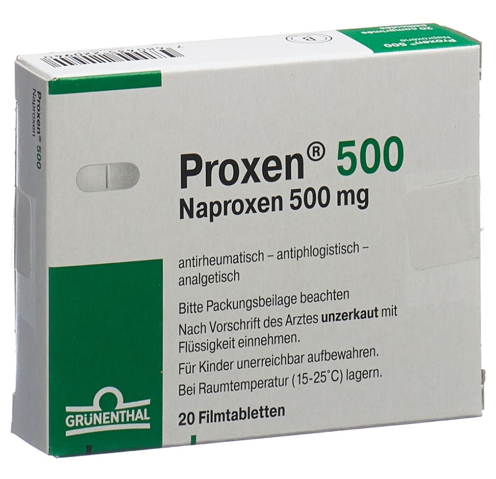 PROXEN cpr pell 500 mg 20 pce
