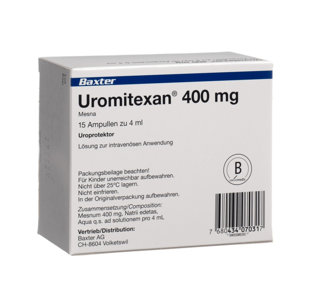 UROMITEXAN sol inj 400 mg/4ml 15 amp 4 ml
