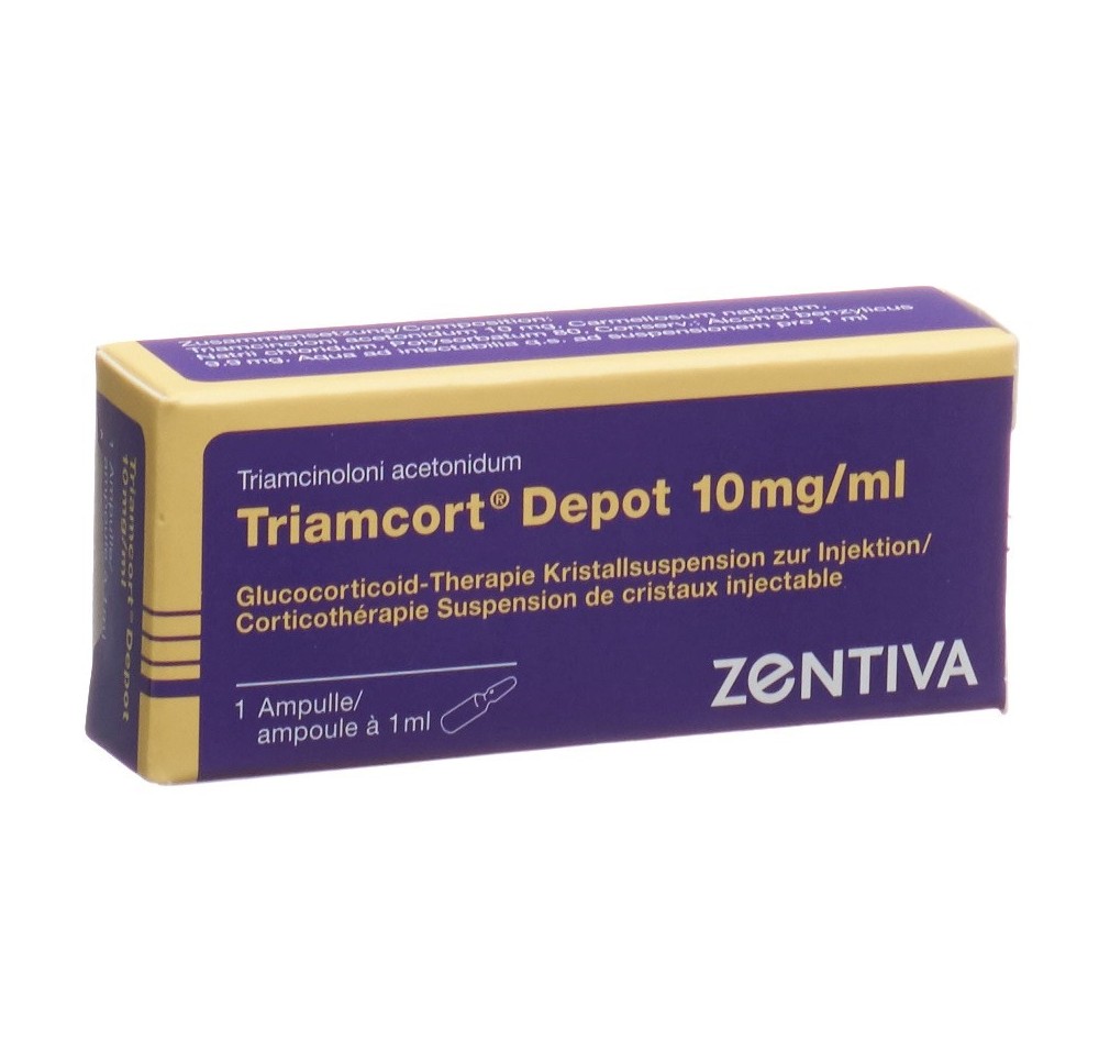 TRIAMCORT Dépôt susp crist 10 mg/ml amp 1 ml