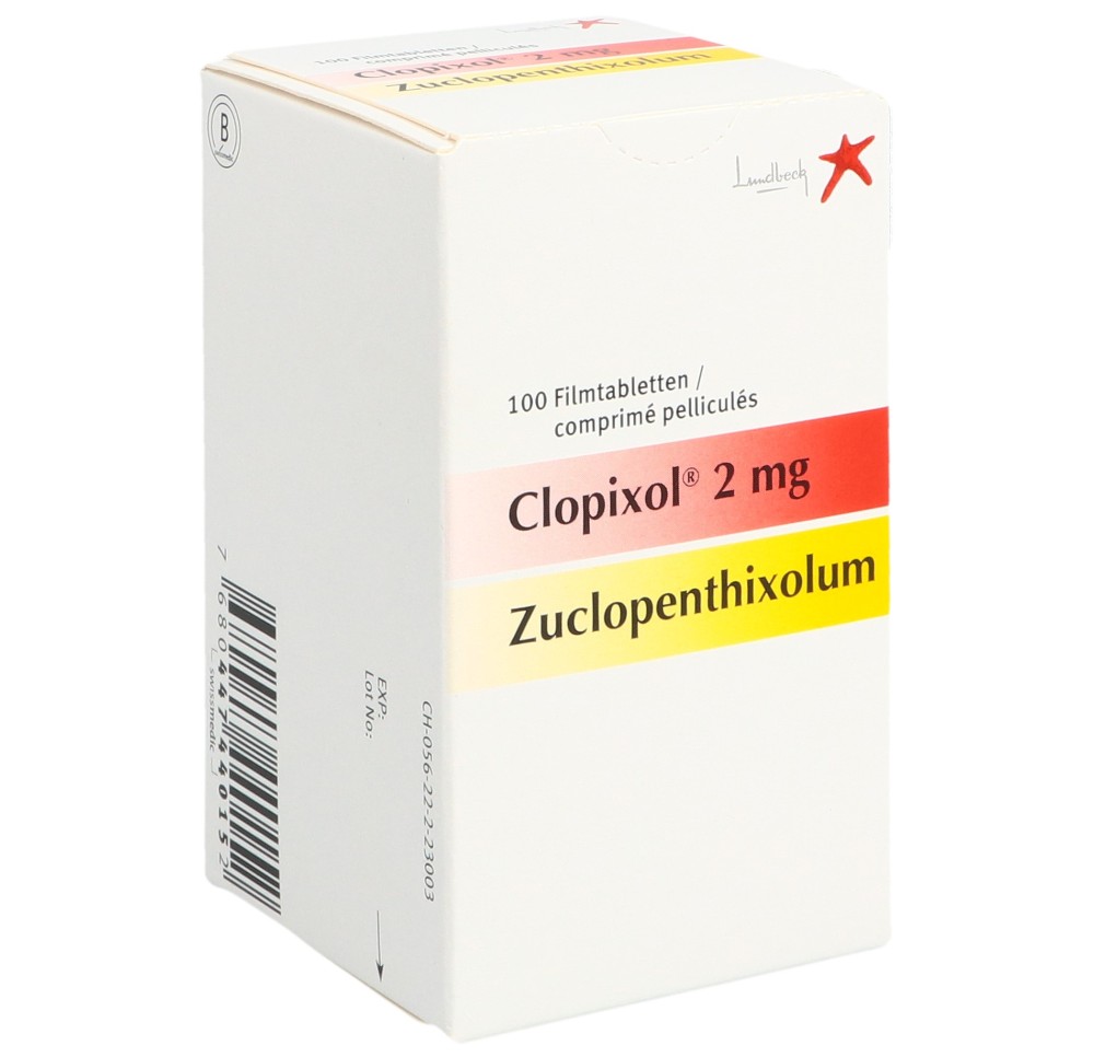 CLOPIXOL cpr pell 2 mg bte 100 pce
