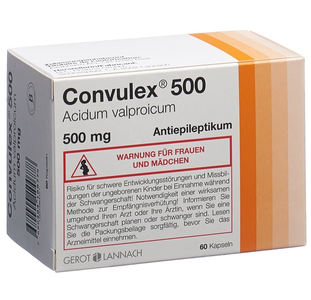 CONVULEX caps 500 mg 60 pce