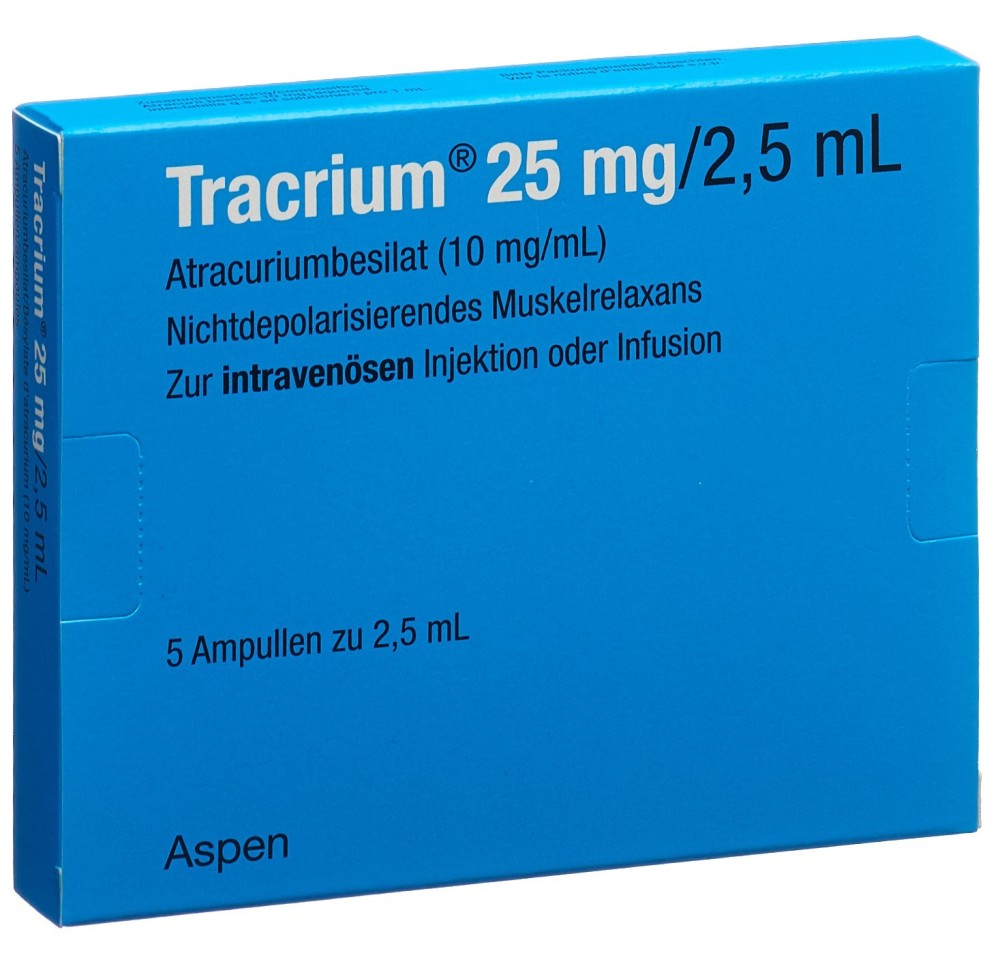 TRACRIUM sol inj 25 mg/2.5ml 5 amp 2.5 ml