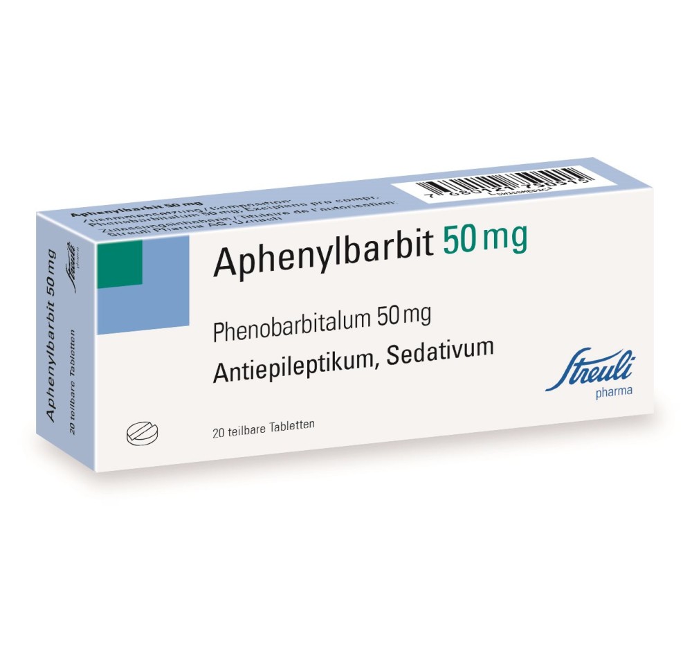 APHENYLBARBITE Streuli cpr 50 mg 20 pce