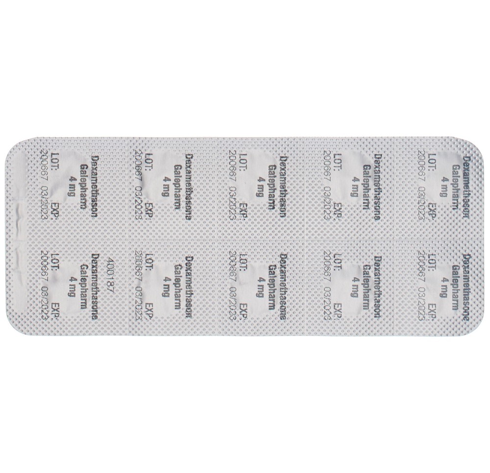 DEXAMETHASONE Galepharm cpr 4 mg 100 pce