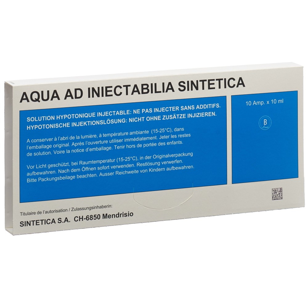 AQUA AD INJ Sintetica sol inj 10ml amp 10 pce
