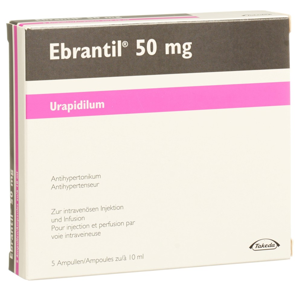 EBRANTIL sol inj 50 mg/10ml 5 amp 10 ml