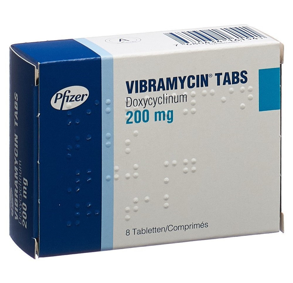 VIBRAMYCINE Tabs cpr 200 mg 8 pce