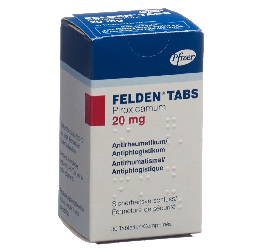 FELDEN Tabs cpr 20 mg bte 30 pce