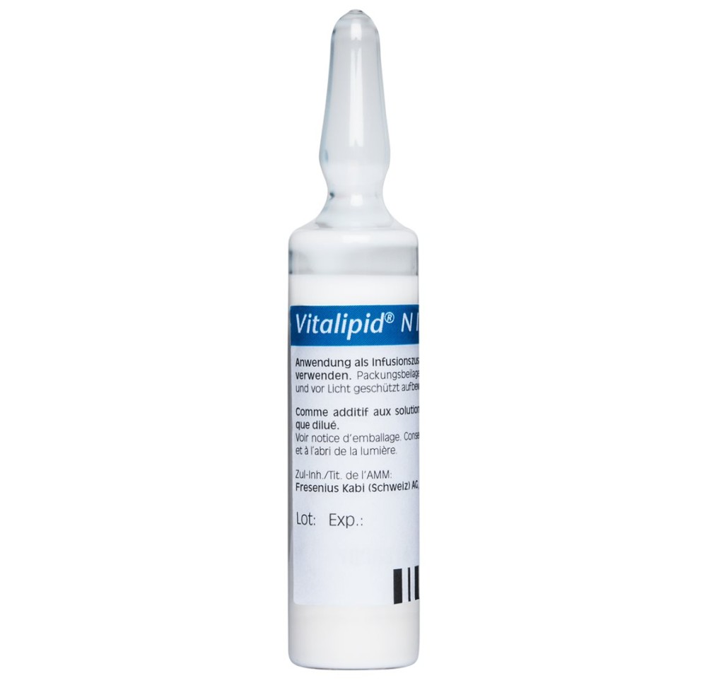 VITALIPID N Infant émuls perf 10 amp add 10 ml