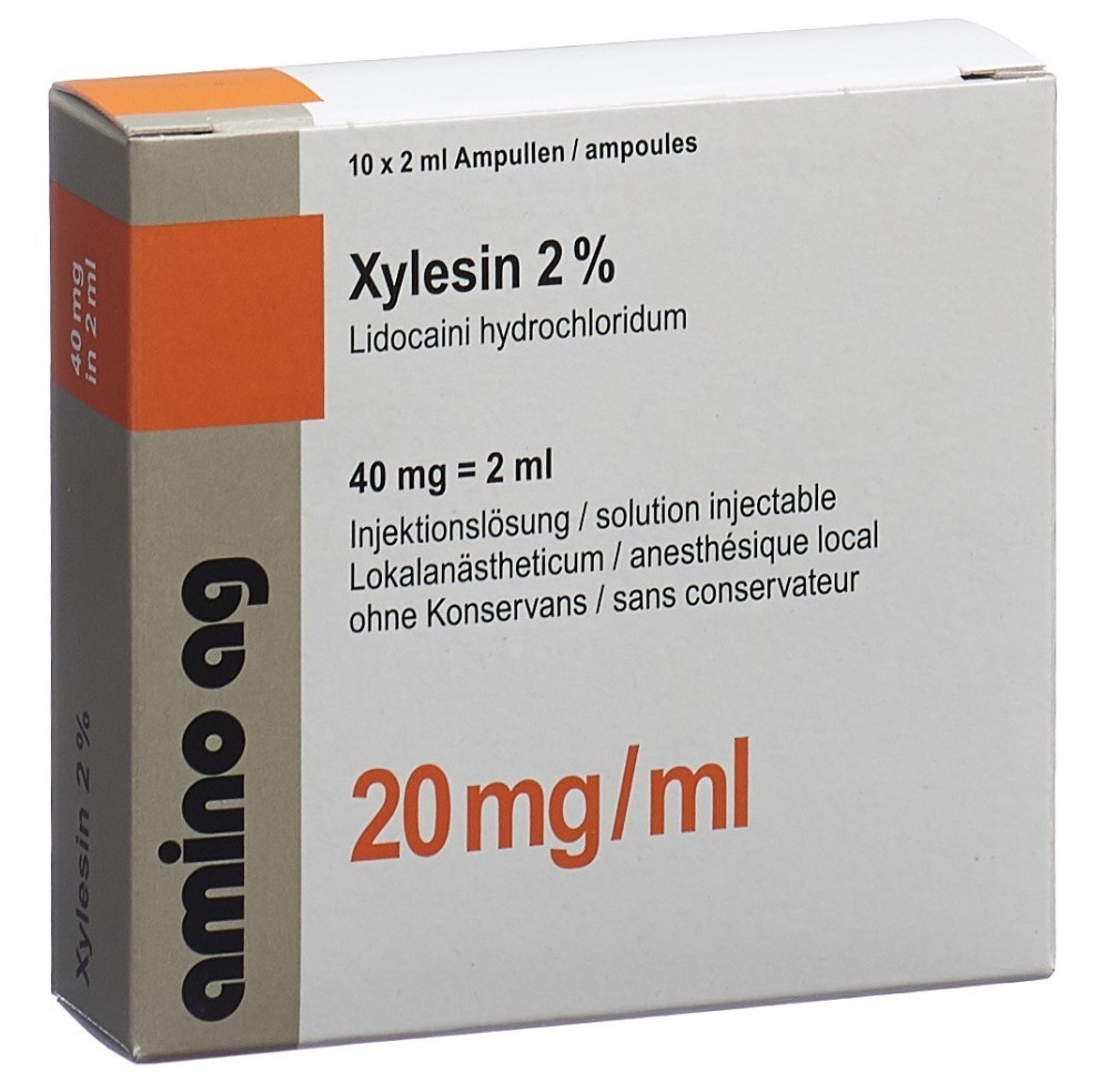 XYLESINE sol inj 40 mg/2ml 10 amp 2 ml