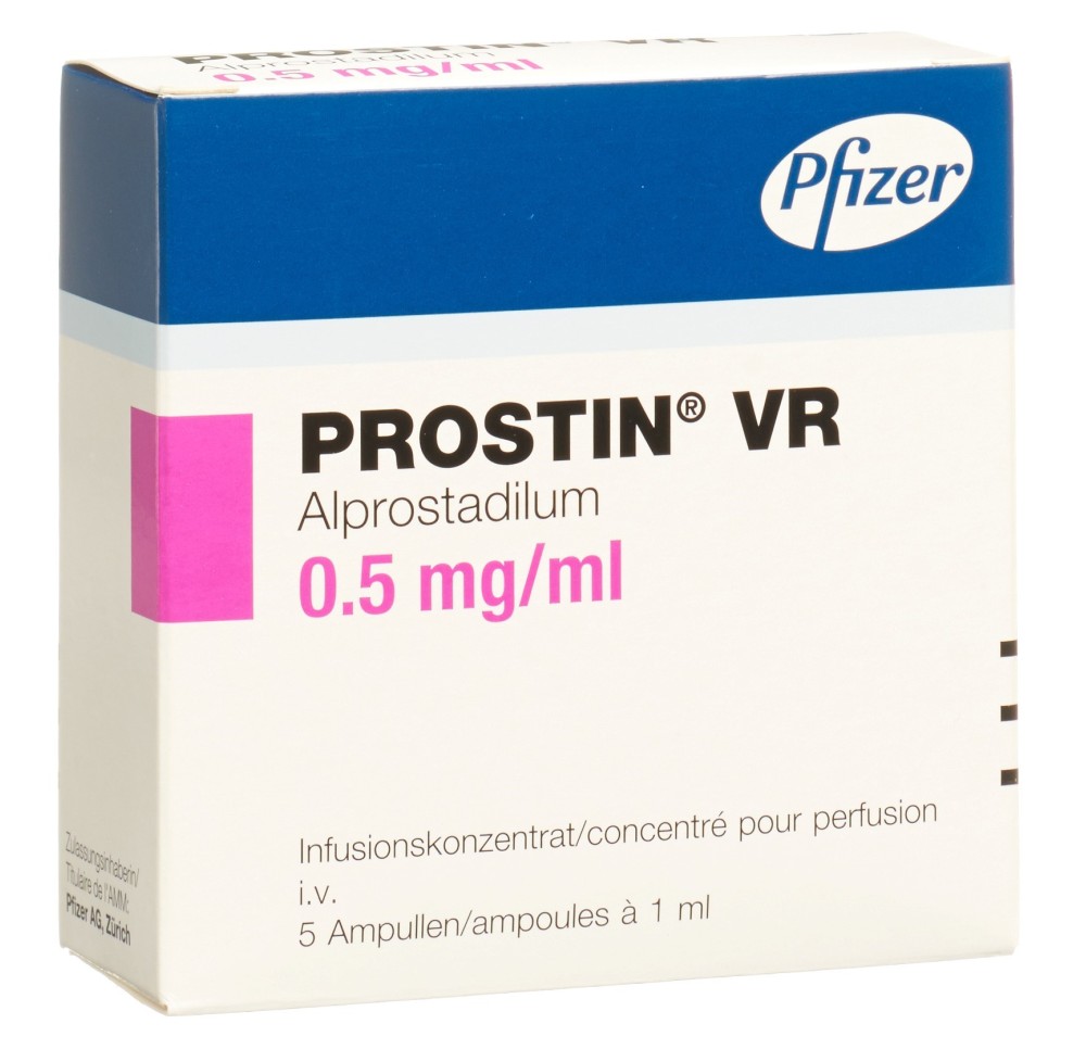 PROSTIN VR conc perf 500 mcg/ml 5 amp 1 ml