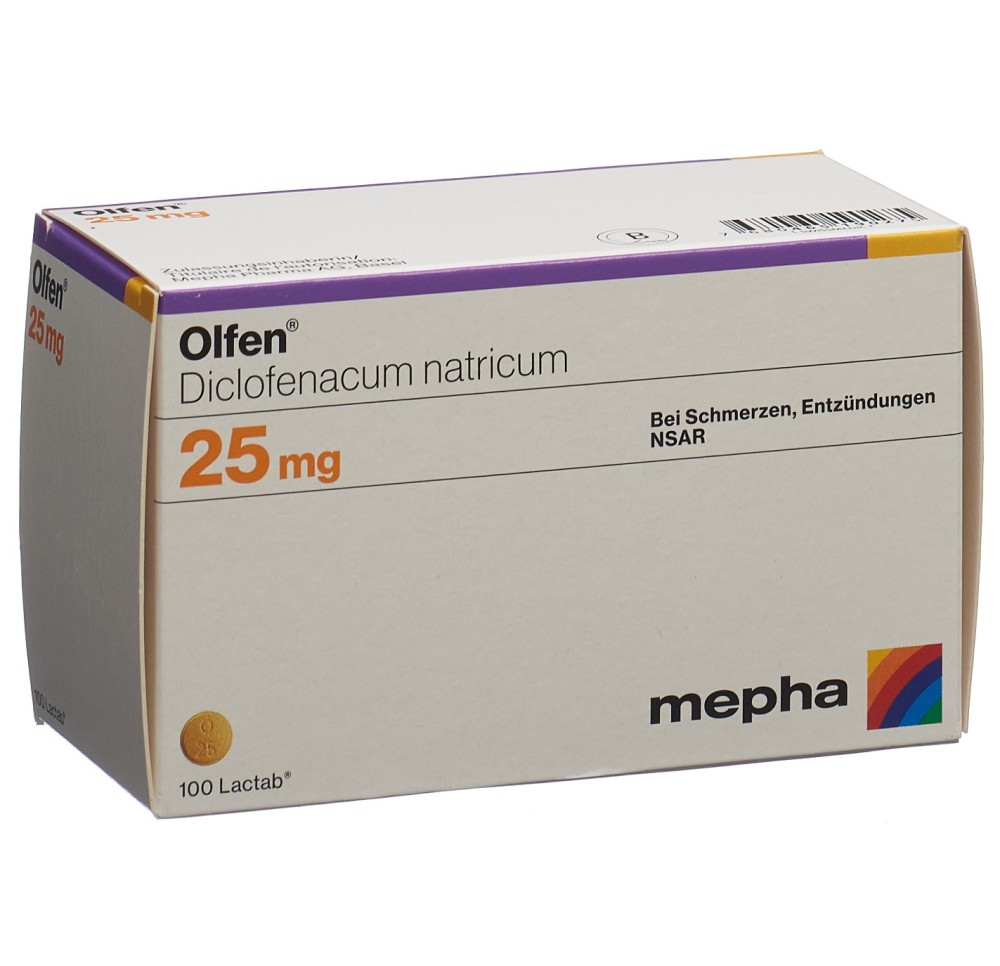 OLFEN Lactab 25 mg 100 pce