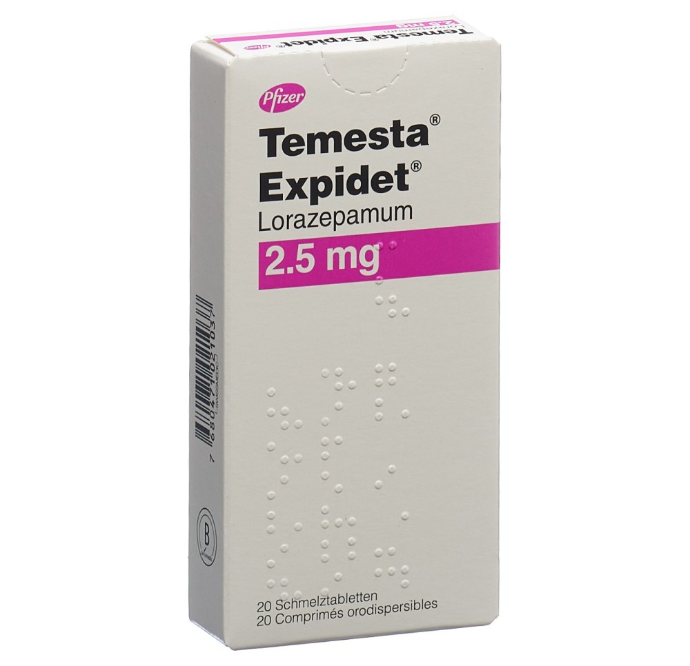 TEMESTA Expidet cpr orodisp 2.5 mg 20 pce