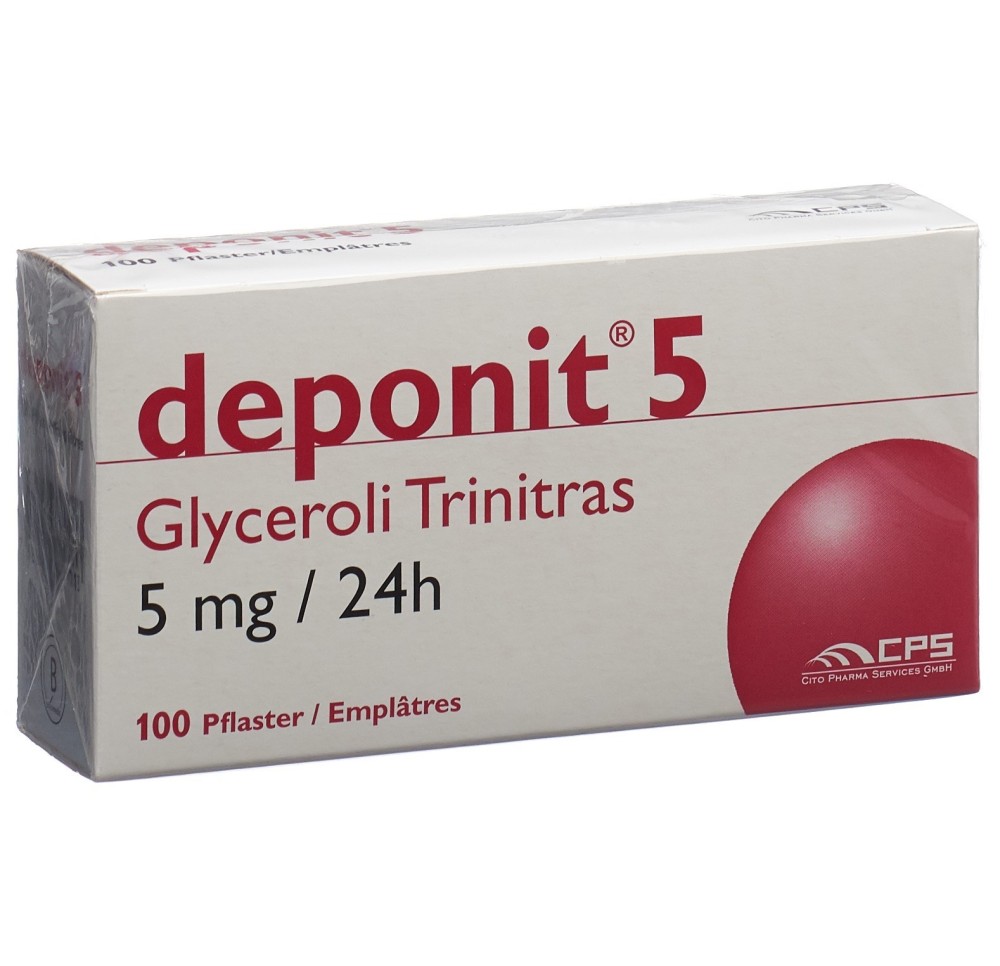 DEPONIT 5 patch mat 5 mg/24h 100 pce