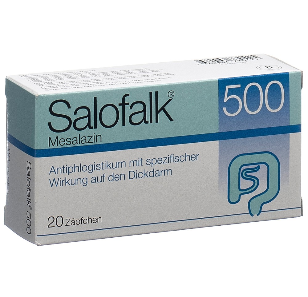 SALOFALK supp 500 mg 20 pce