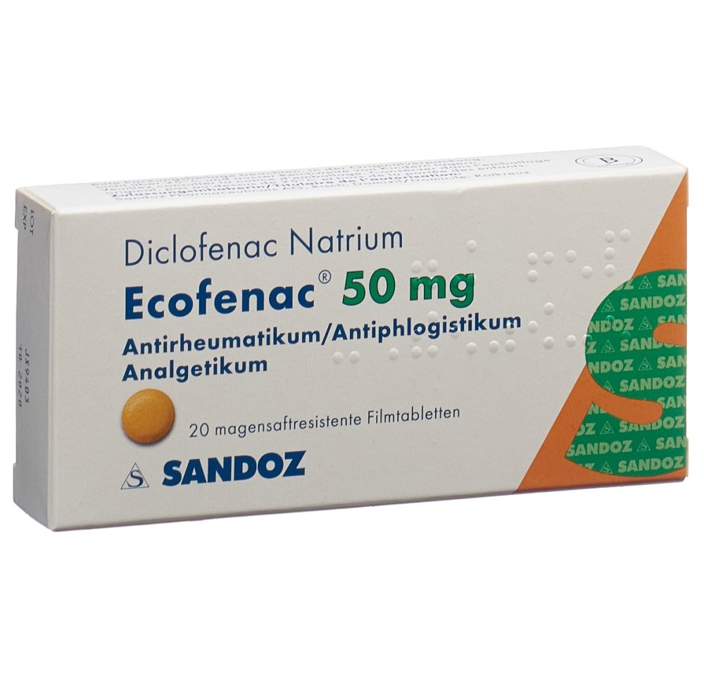 ECOFENAC cpr pell 50 mg 20 pce