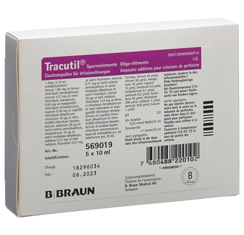 TRACUTIL sol perf 5 amp 10 ml