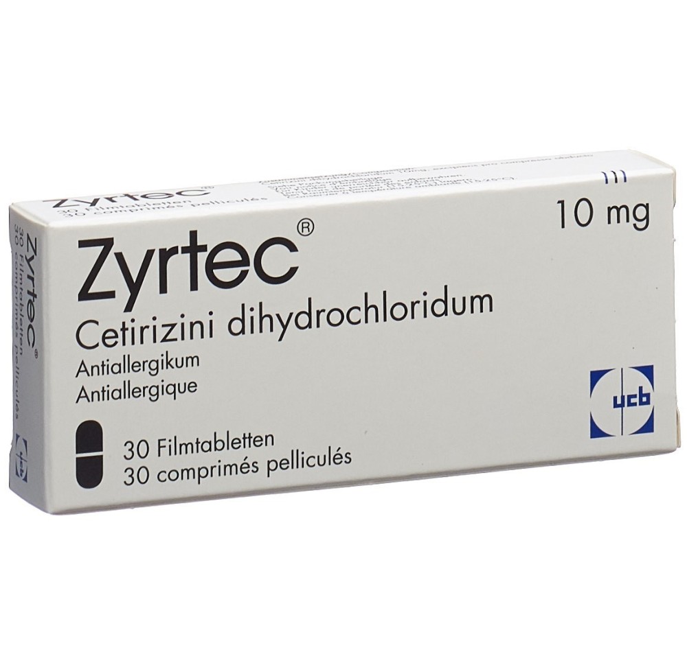 ZYRTEC cpr pell 10 mg 30 pce