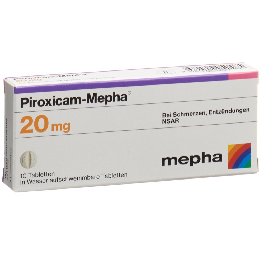 PIROXICAM Mepha cpr 20 mg 10 pce
