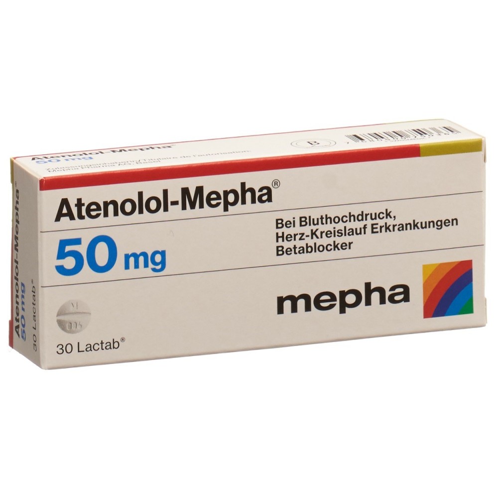 ATENOLOL Mepha Lactab 50 mg 30 pce