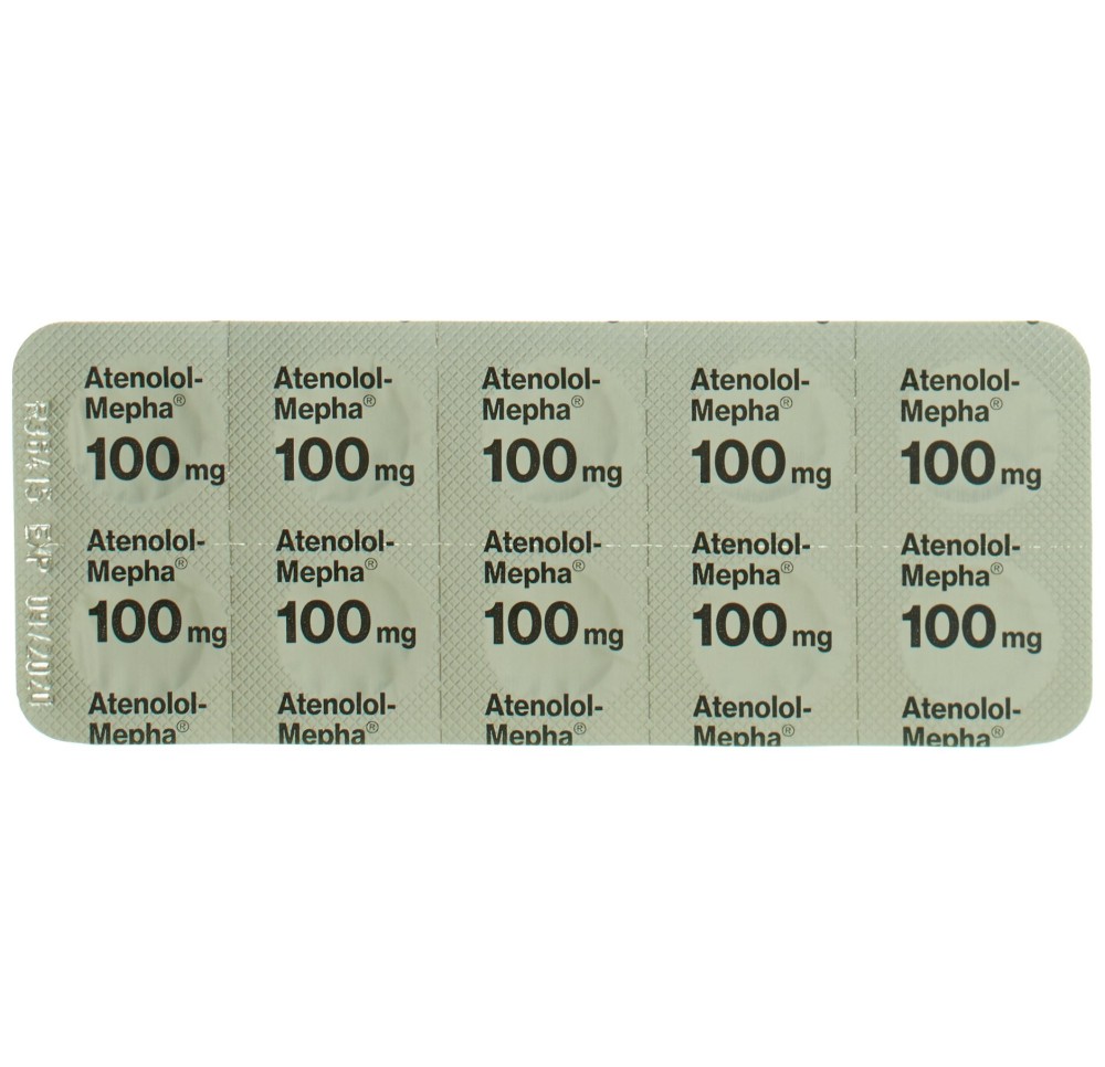 ATENOLOL Mepha Lactab 100 mg 100 pce