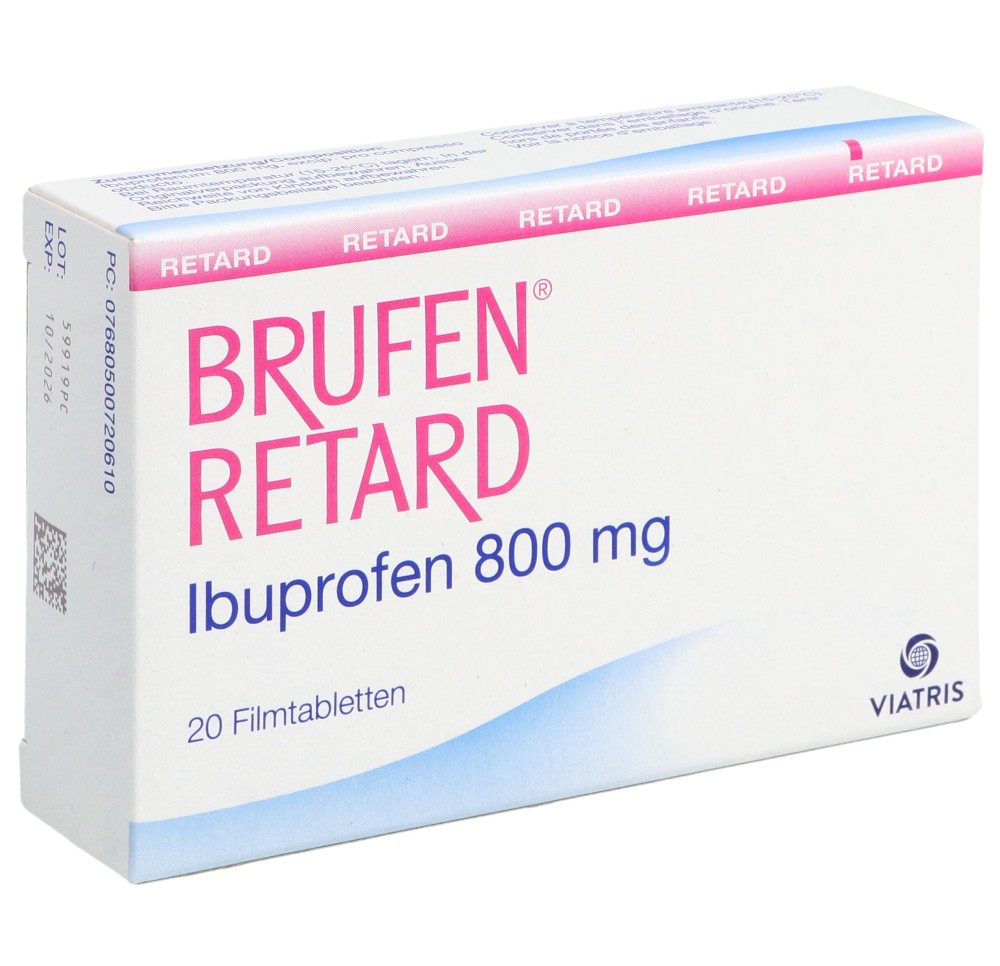 BRUFEN Retard cpr pell ret 800 mg 20 pce