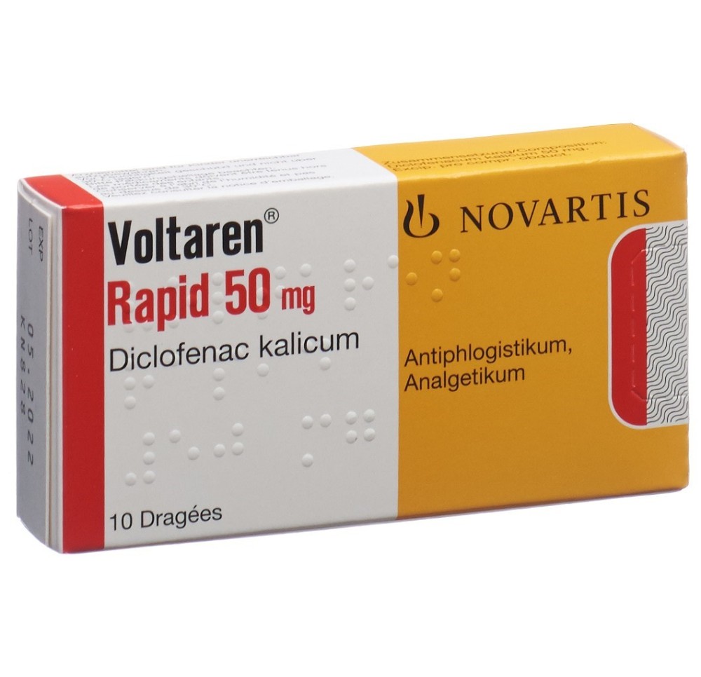 VOLTARENE Rapide drag 50 mg 10 pce