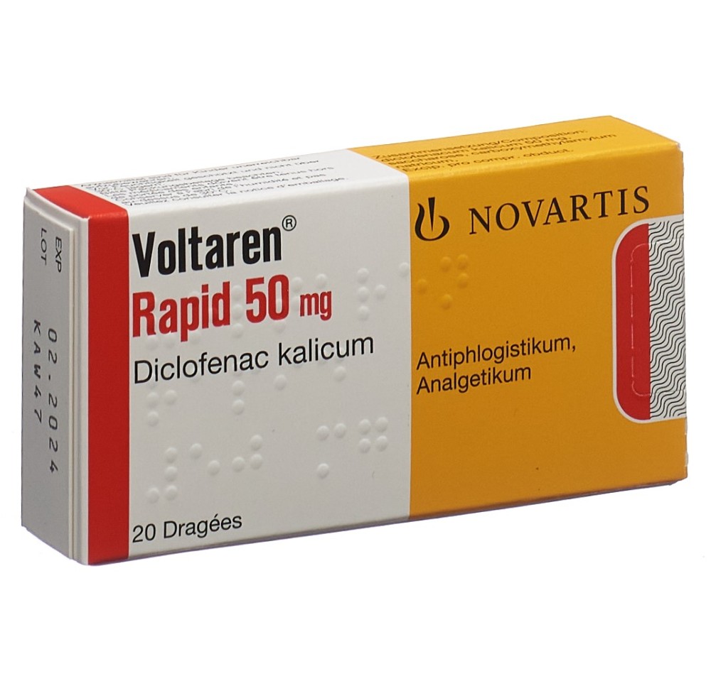 VOLTARENE Rapide drag 50 mg 20 pce