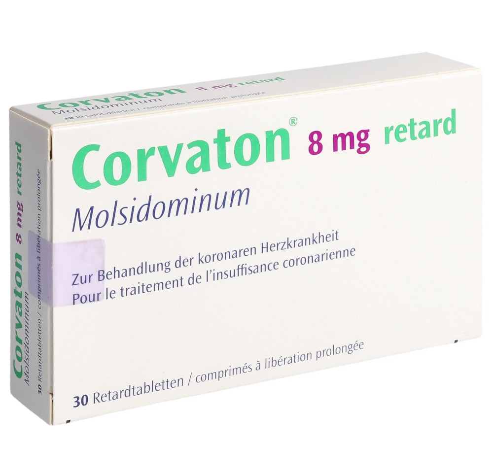 CORVATON retard cpr ret 8 mg 30 pce