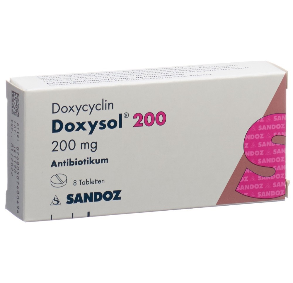 DOXYSOL cpr 200 mg 8 pce