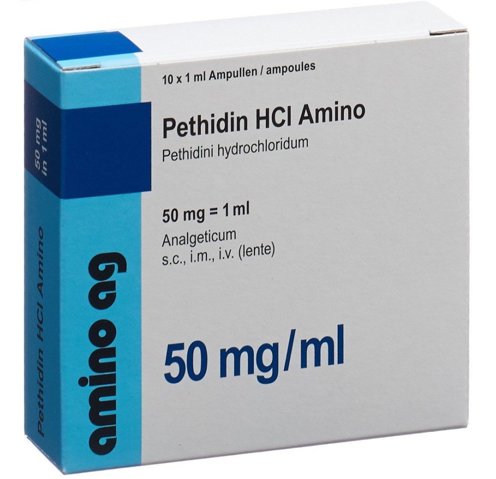 PETHIDINE HCL Amino 50 mg/ml 10 amp 1 ml