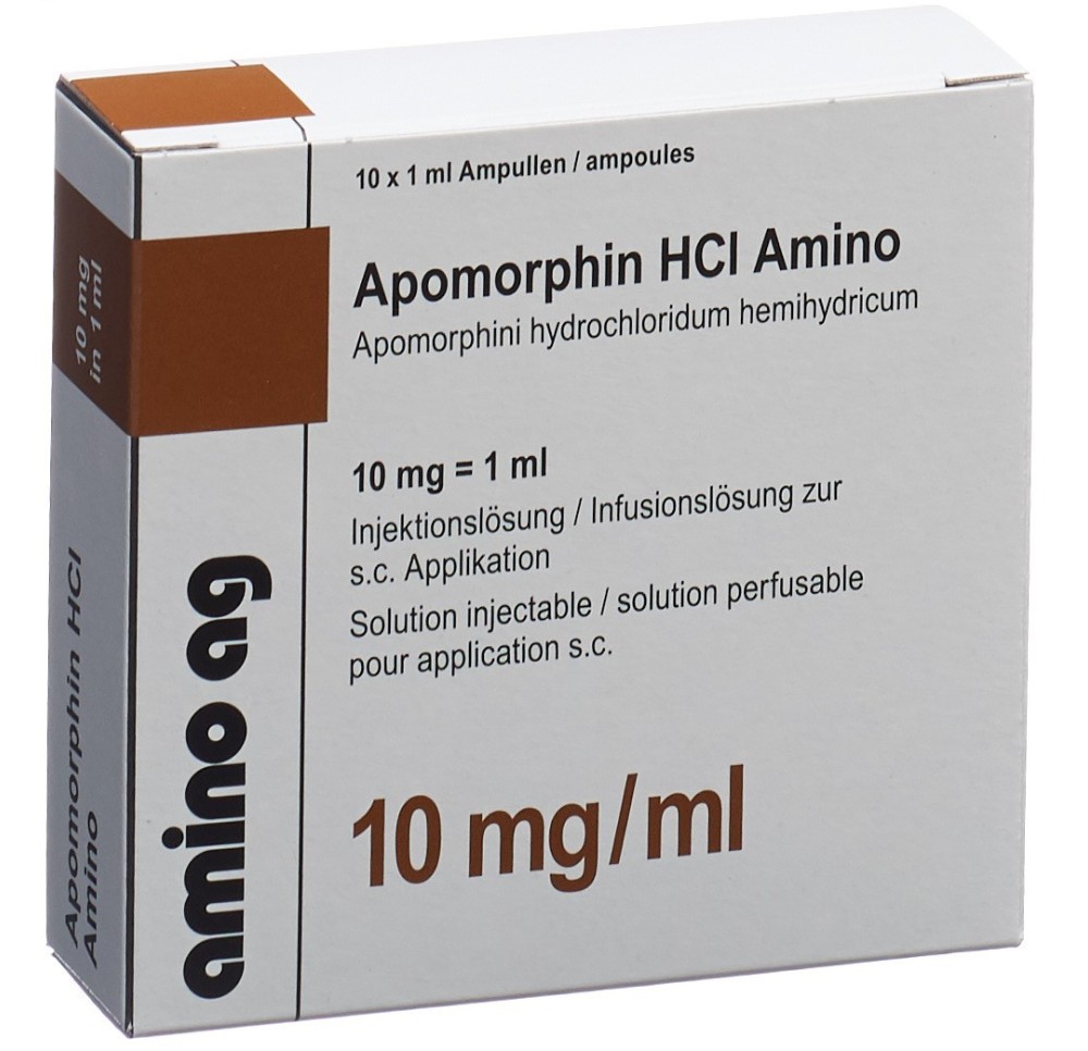 APOMORPHIN HCL Amino 10 mg/ml 10 amp 1 ml