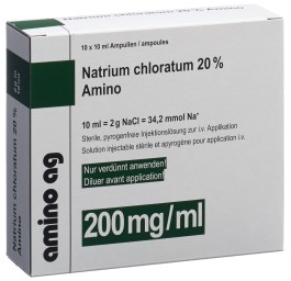 NACL Amino conc perf 20 % 10ml amp 10 pce