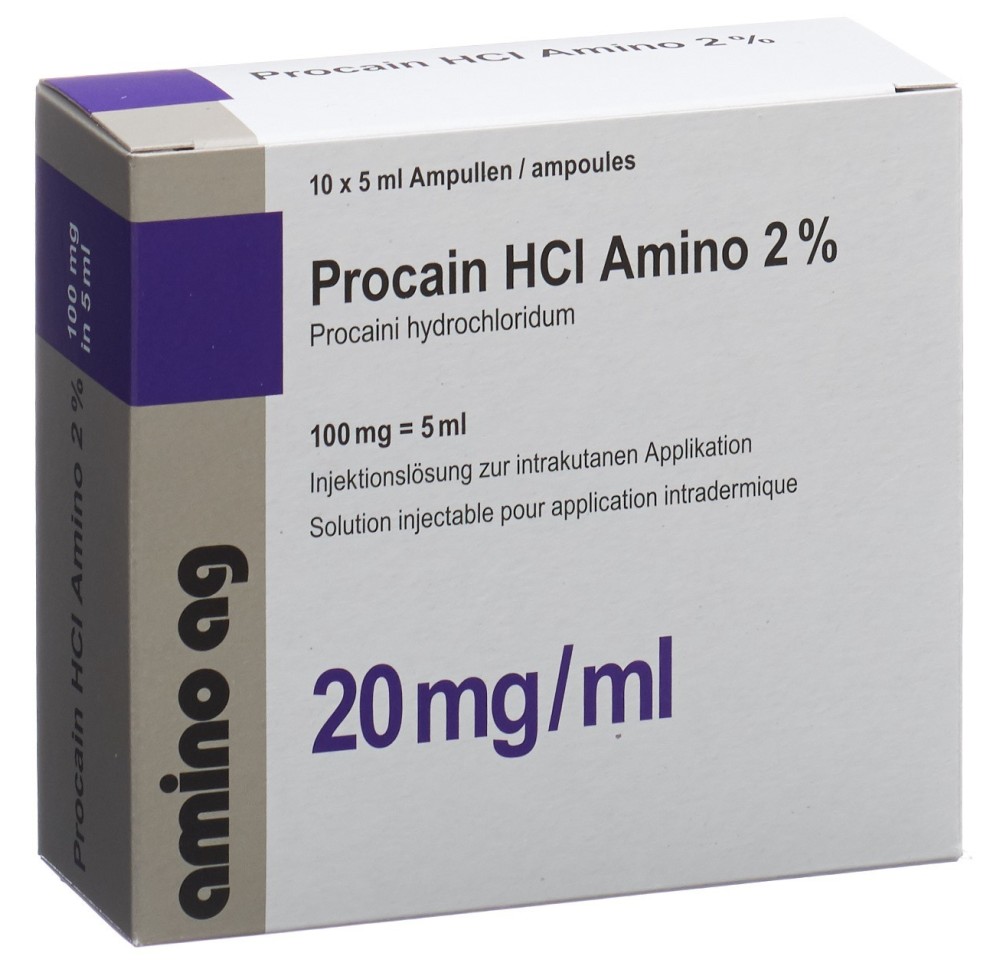 PROCAINE HCL Amino 100 mg/5ml 10 amp 5 ml