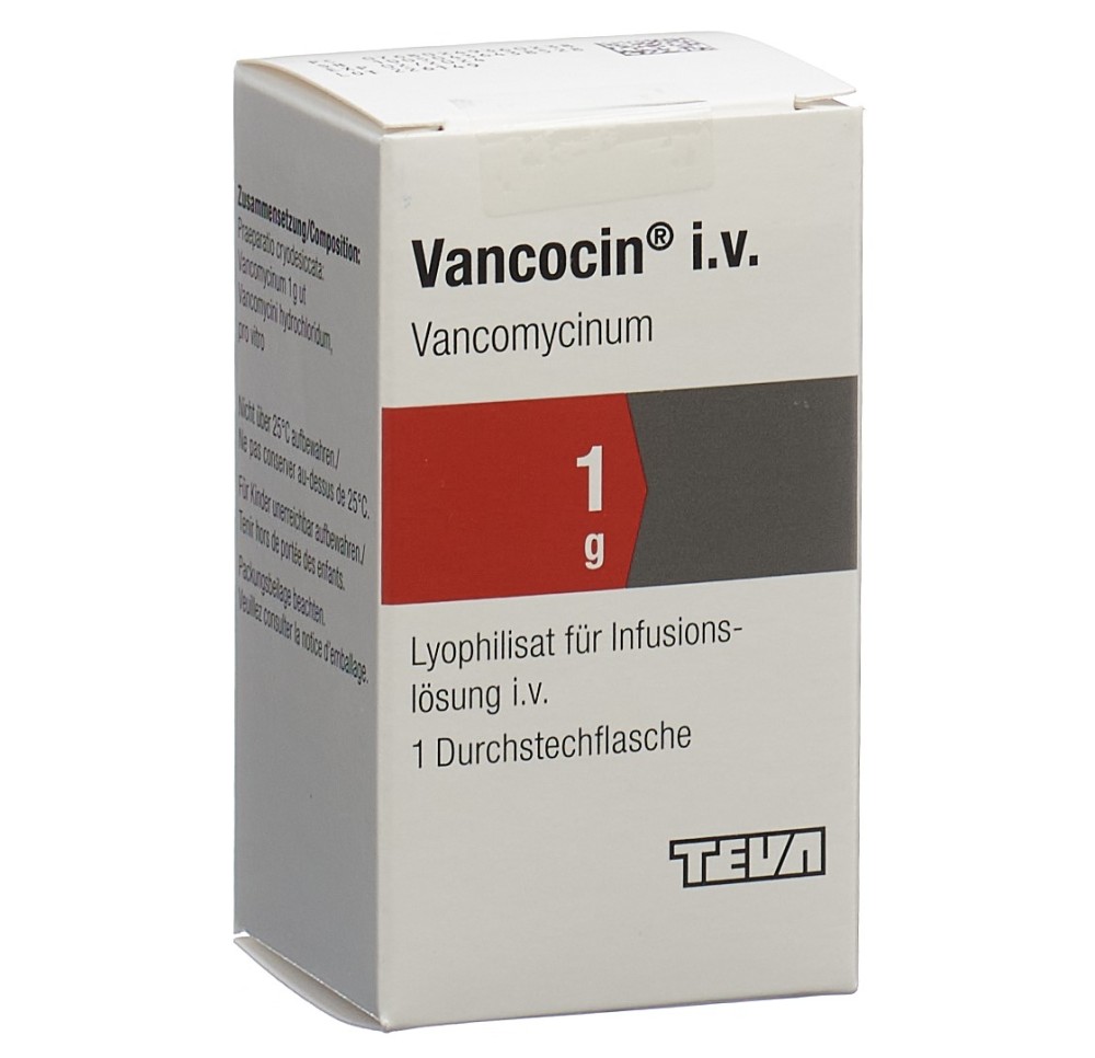 VANCOCIN subst sèche 1 g i.v. flac