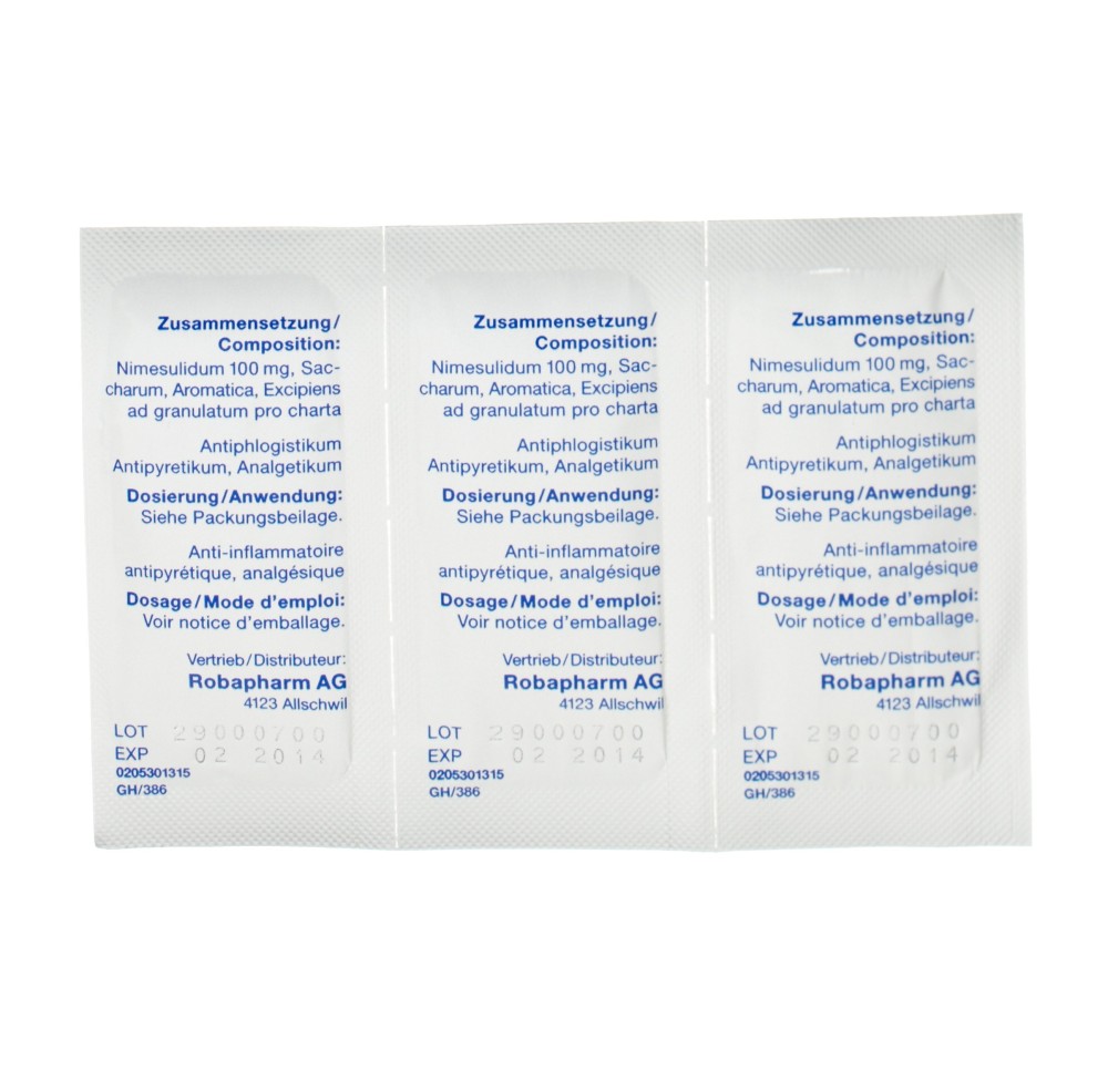NISULID gran 100 mg sach 30 pce