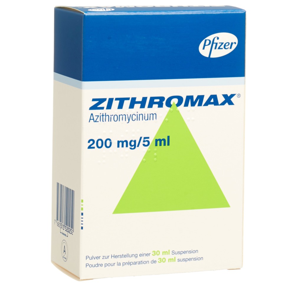 ZITHROMAX pdr 200 mg/5ml pour susp fl 30 ml