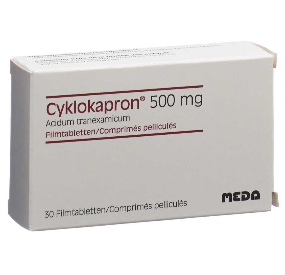 CYKLOKAPRON cpr pell 500 mg 30 pce