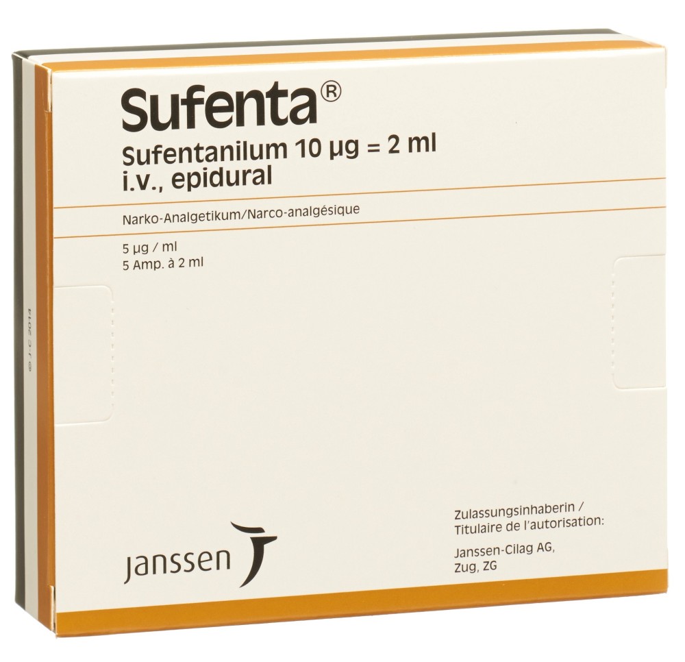 SUFENTA sol inj 10 mcg/2ml 5 amp 2 ml