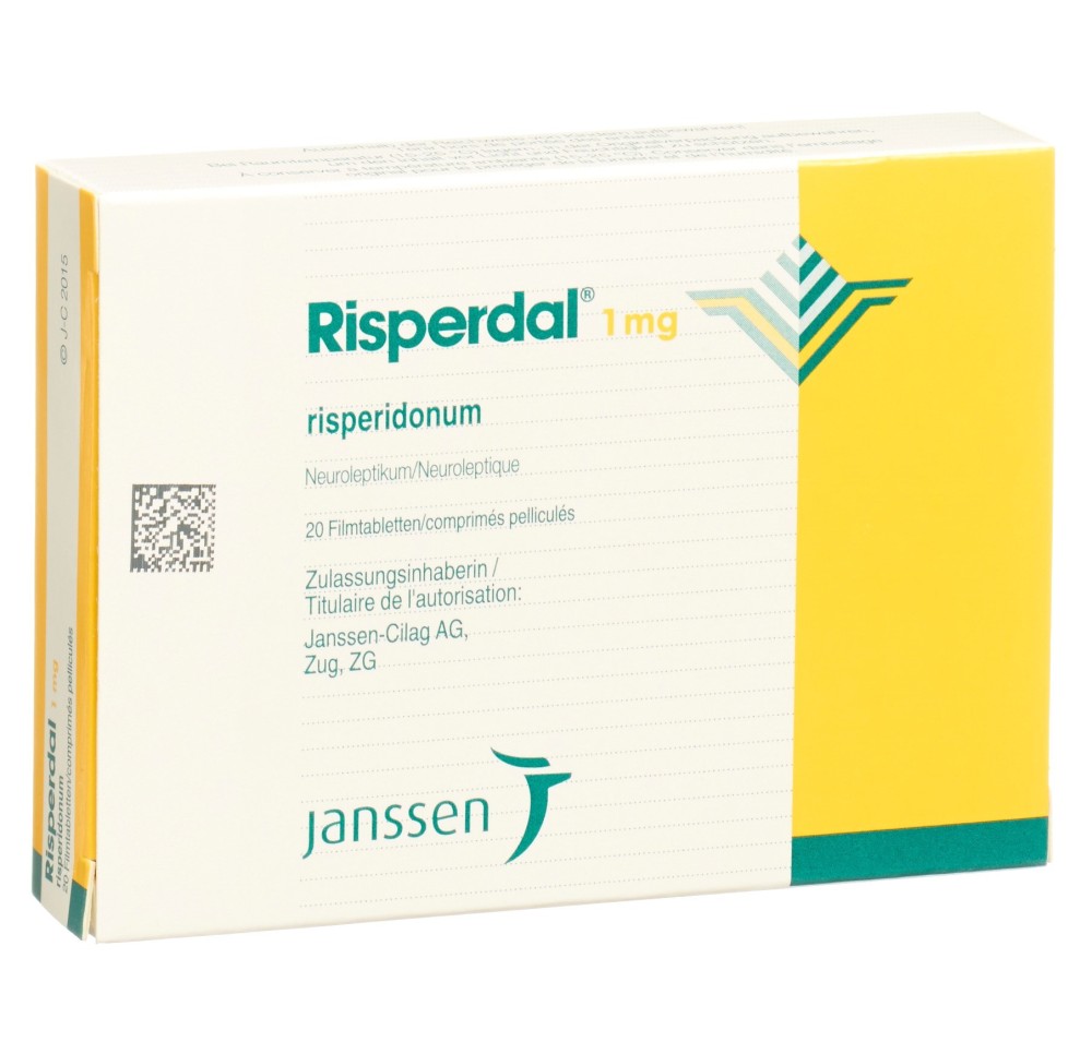 RISPERDAL cpr pell 1 mg 20 pce