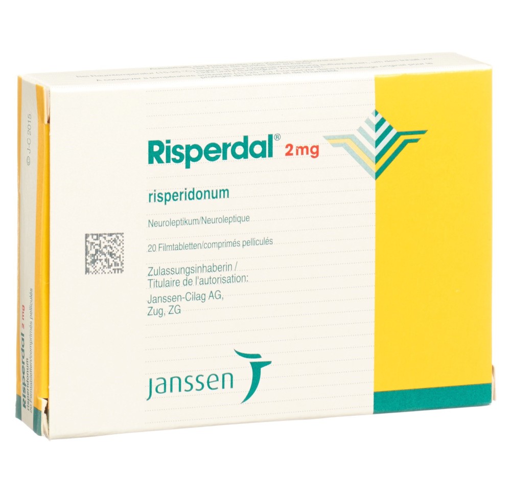 RISPERDAL cpr pell 2 mg 20 pce