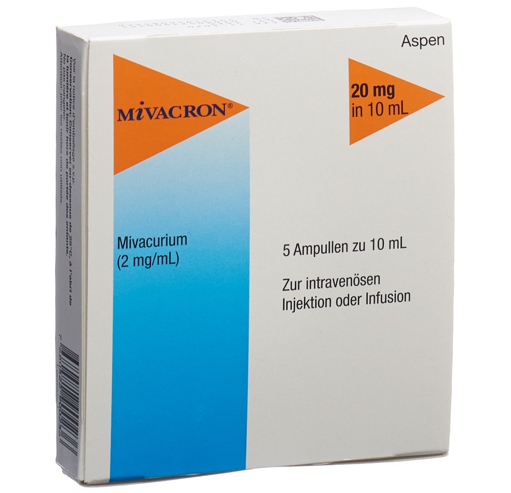 MIVACRON sol inj 20 mg/10ml 5 amp 10 ml